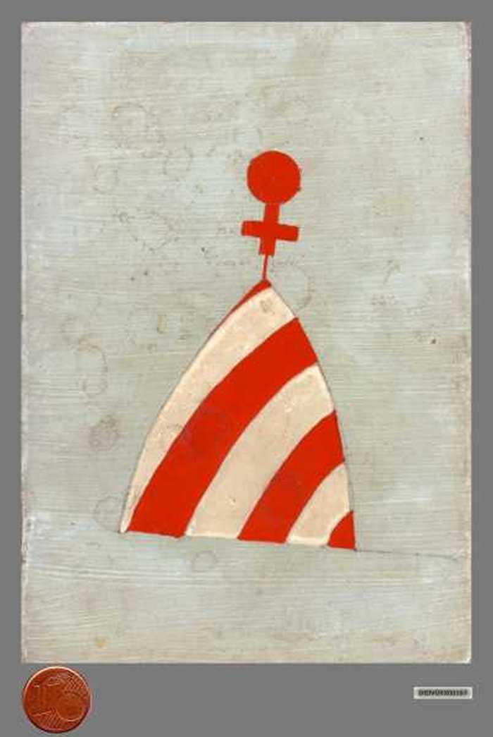 Plaatje van kegelvormige boei, zowel lateraal als kardinaal stelsel, die gebruikt werd in Groot-Brittannië.
