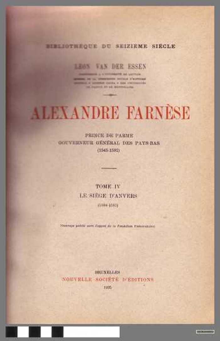 Alexandre Farnèse, Deel 4
