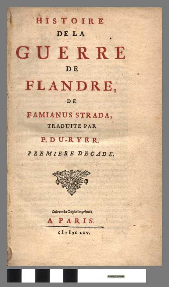Histoire de la guerre de Flandre (deel 1)