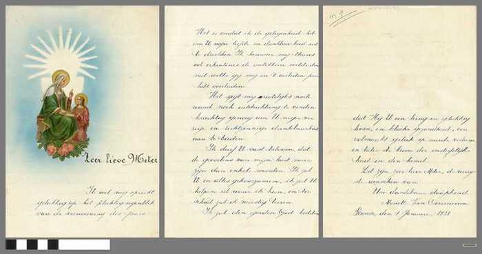 Nieuwjaarsbrief van Mariette Van Overmeeren - 1938