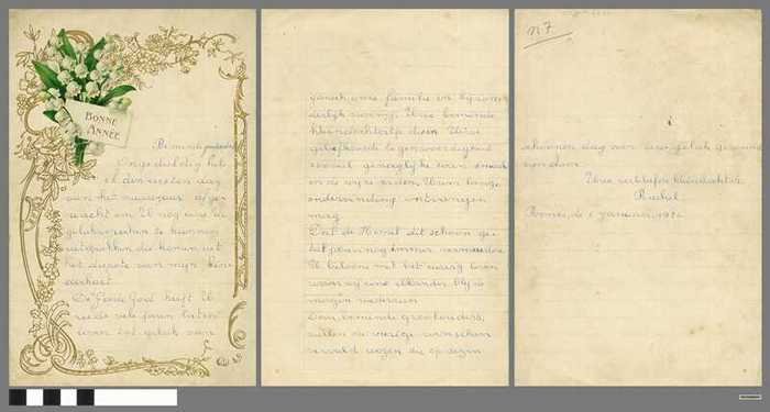 Nieuwjaarsbrief van Rachel - 1926