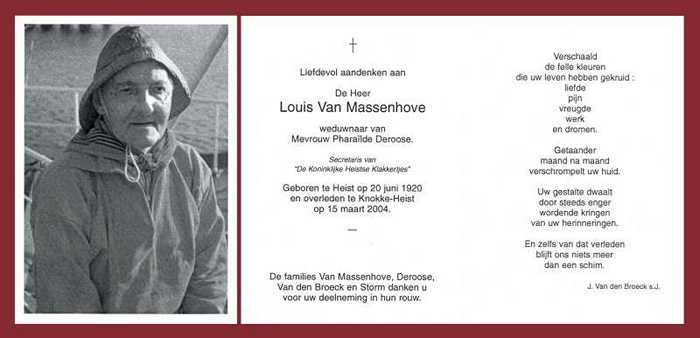 VAN MASSENHOVE Louis