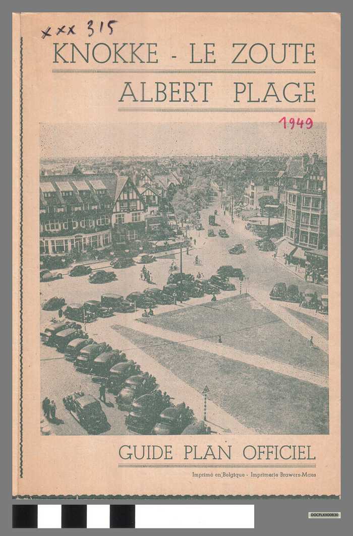 Knokke-Le Zoute - Albert Plage: Guide plan officiel 1949