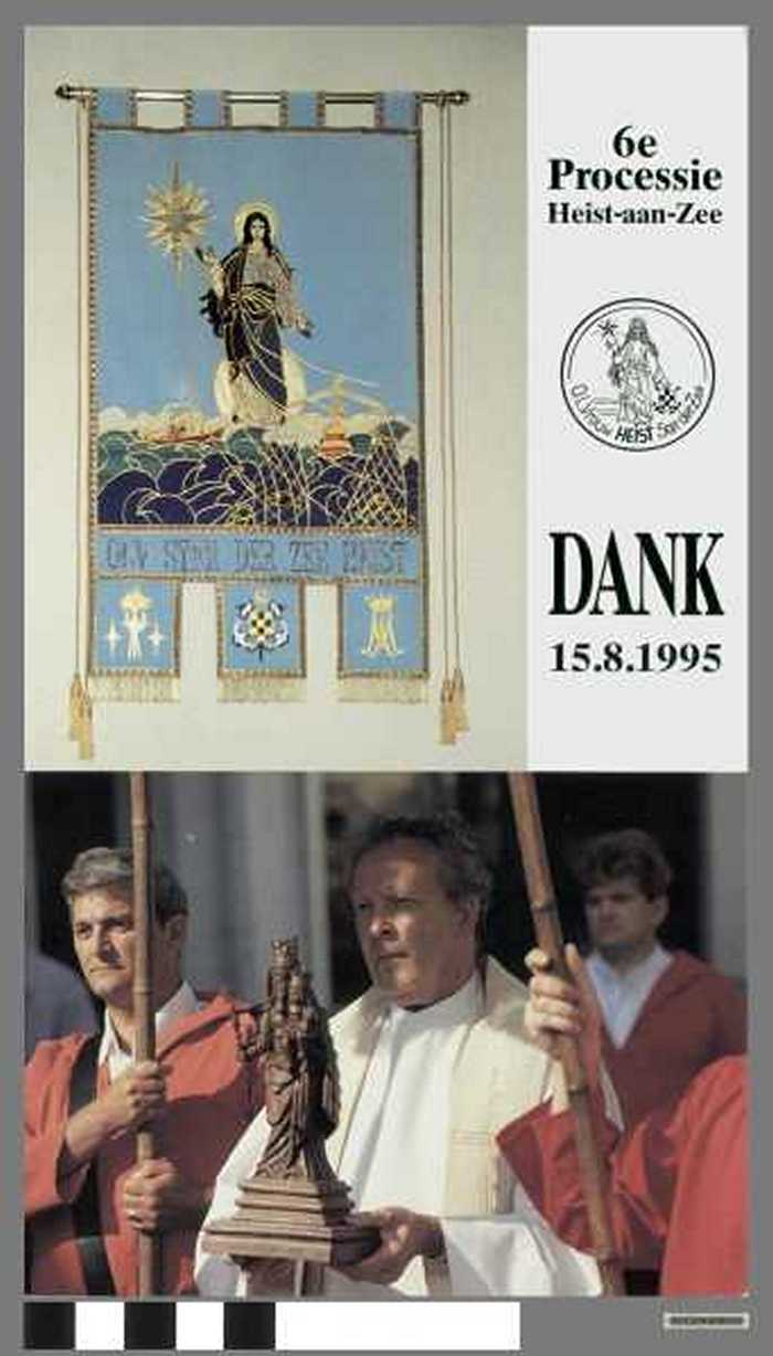 Postkaart: 6e processie Heist-aan-Zee 1995