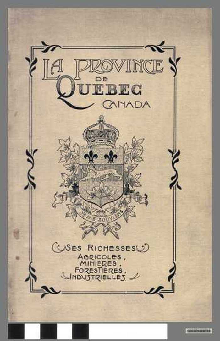 Boekje: La Province de Quebec Canada.
