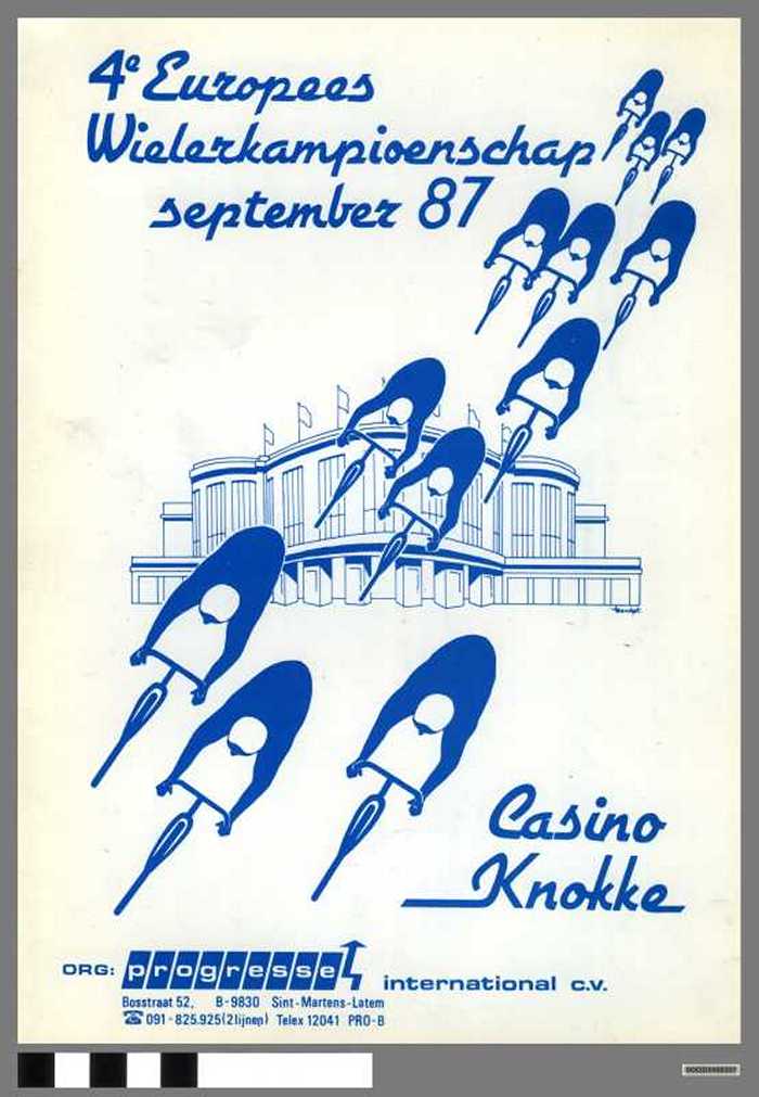 4de Europees Wielerkampioenschap 16 september 87 Casino Knokke