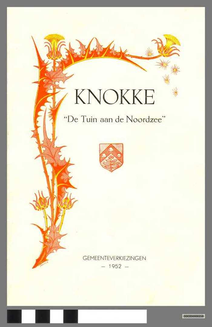 Knokke `De tuin aan de Noordzee Gemeenteverkiezingen 1952