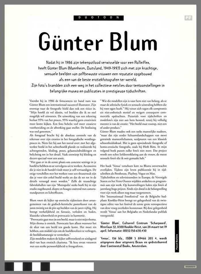 Duotoon  - Günter Blum