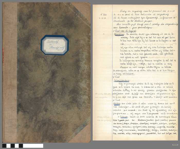 Register: Ziekteverlof en Persoonlijk verlof - Verslagen vergaderingen - Communicatieboek - Periode 1938 tot 1983