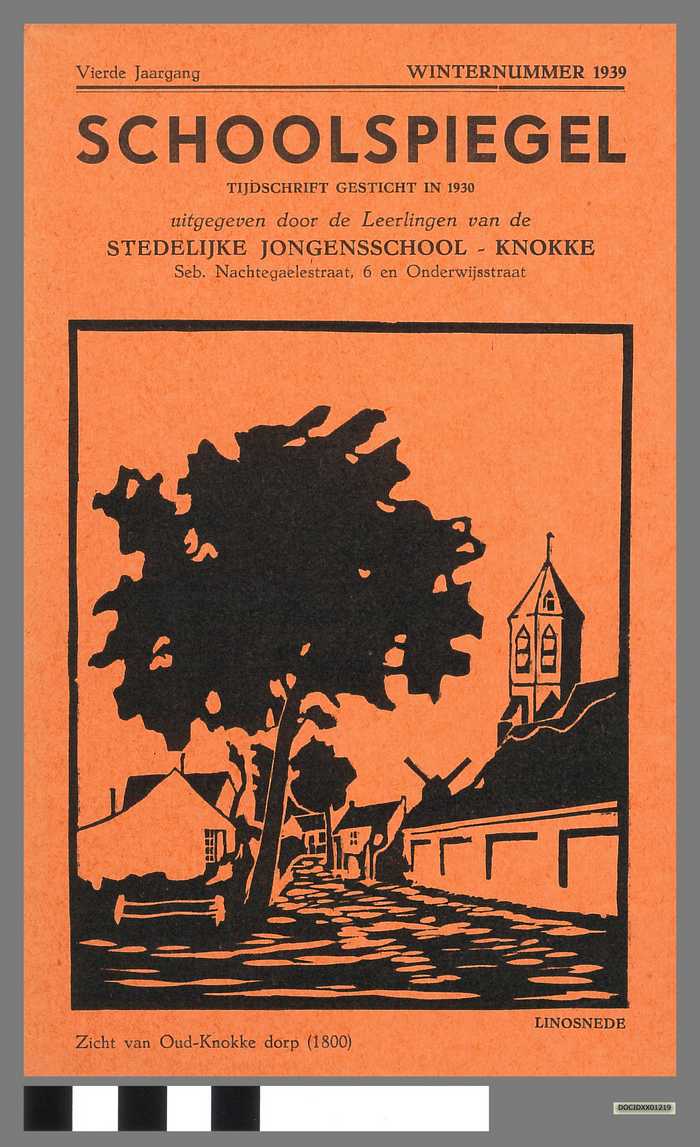 Boekje: Schoolspiegel - Stedelijke Jongensschool - Knokke - Vierde jaargang - Winternummer 1939
