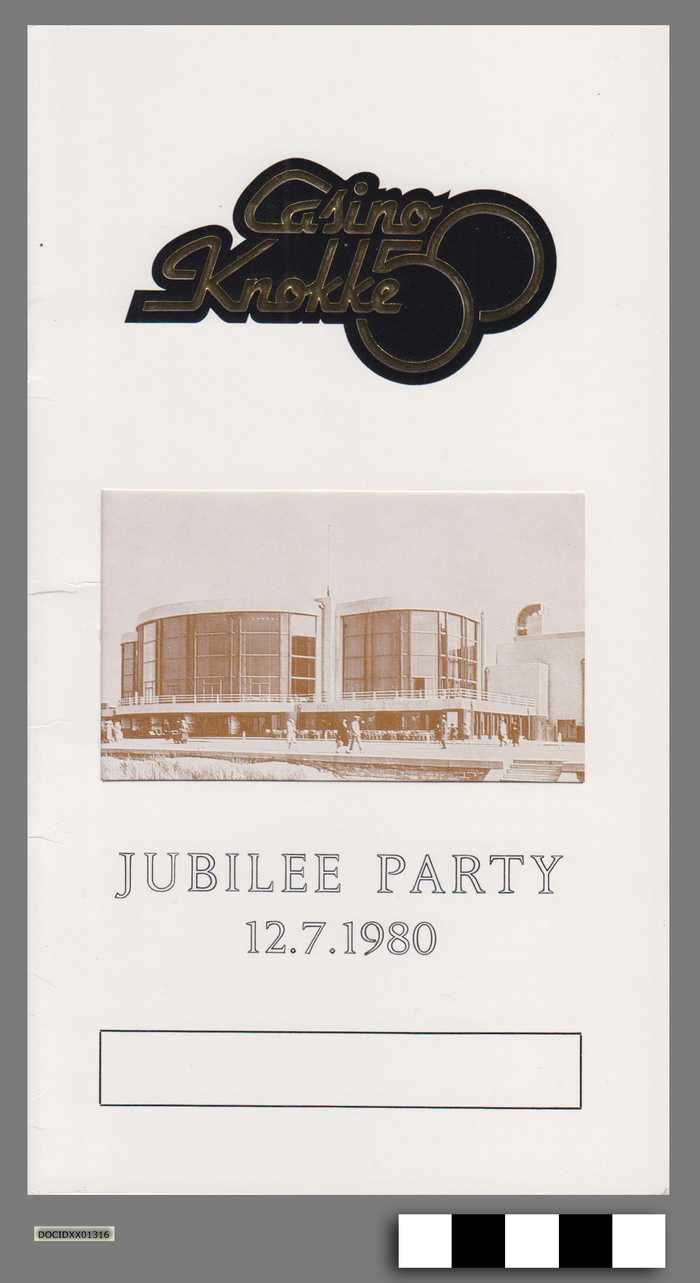 Casino Knokke - Jubilee Party 12.7.1980