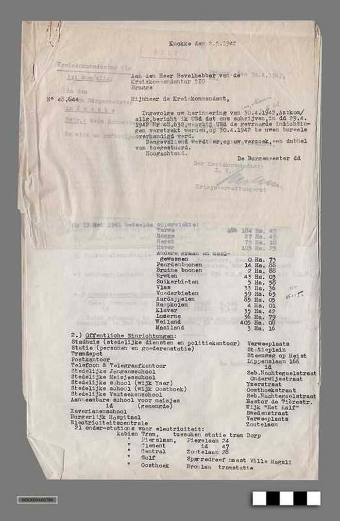 Oorlogscorrespondentie anno 1942 - Lijsten zware industrie