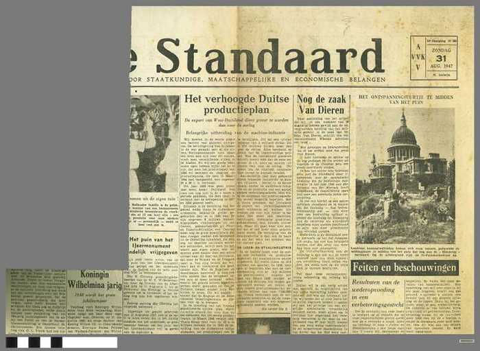 DE STANDAARD, jaargang 24, 31/08/1947