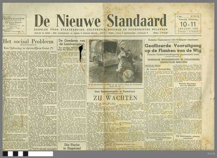 DE NIEUWE STANDAARD, jaargang 2, 10/01/1945