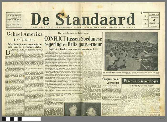 DE STANDAARD, jaargang 31, 04/03/1954