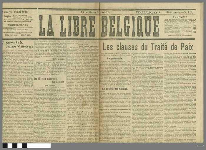 La Libre Belgique - N° 129 dd. 09 mai 1919