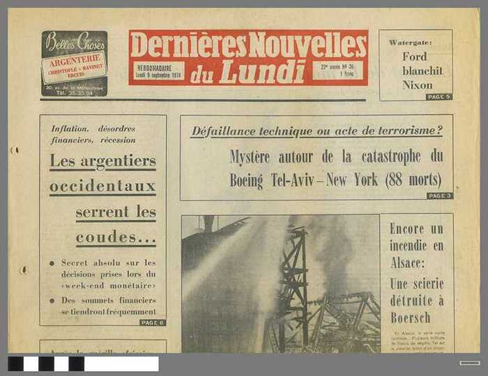 Dernières Nouvelles du Lund - 23e année - N° 36 dd. 9 septembre 1974