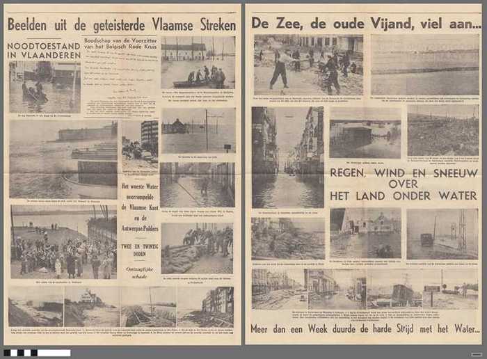Artikel: Beelden uit de geteisterde Vlaamse Streken - Storm 1953