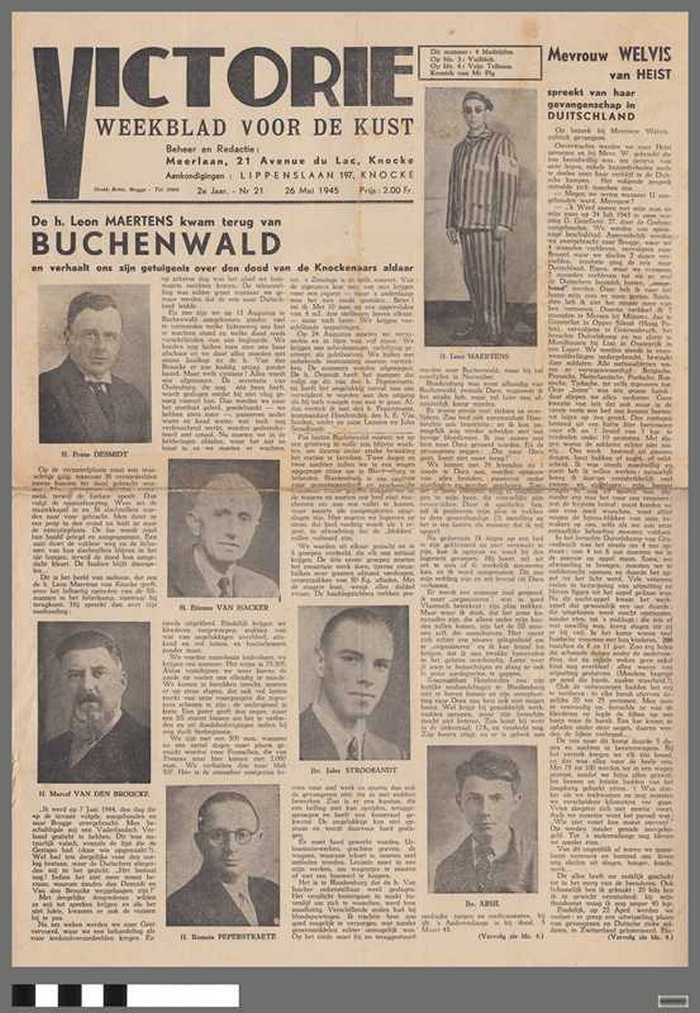 Krant: Victorie - Weekblad voor de Kust - 2e Jaar - Nr 21 - 26 mei 1945
