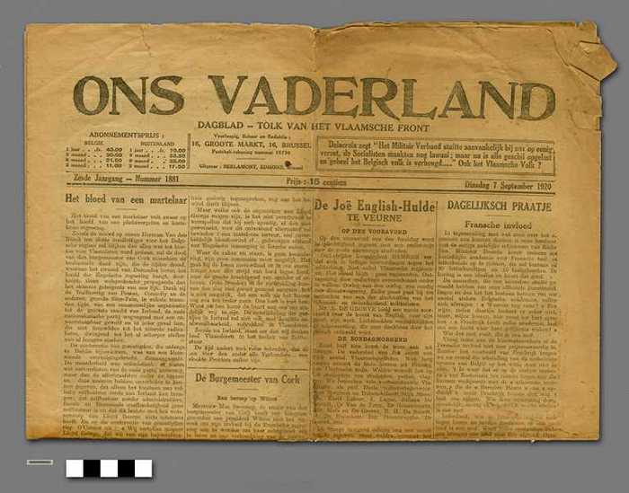 Ons Vaderland - dinsdag 7 september 1920