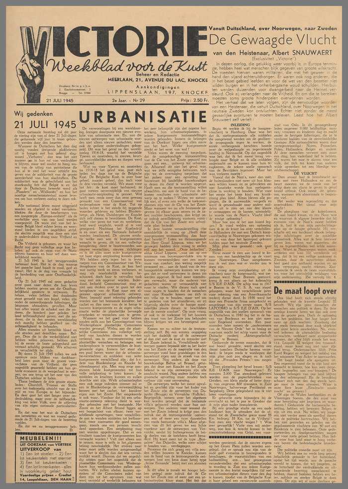 Krantje: Victorie - 2e jaar - N° 29 - 21 Juli 1945