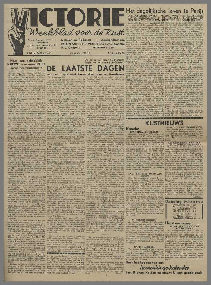 Krantje: Victorie - 2e jaar - N° 44 - 3 November 1945