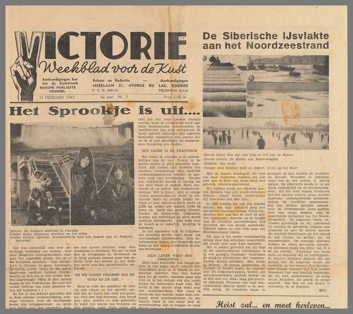 Krantje: Victorie - 4e jaar - N° 7 - 15 februari 1947