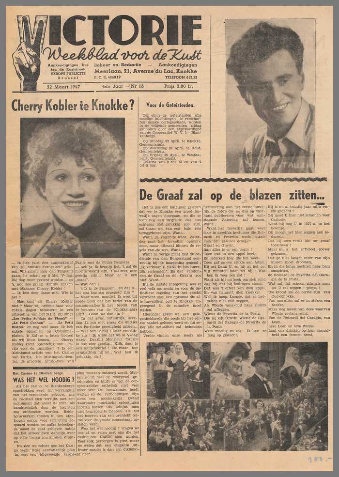Krantje: Victorie - 4e jaar - N° 16 - 22 maart 1947