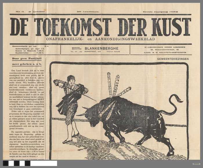 Krantje: De Toekomst der Kust, Onafhankelijk - en aankondigingsweekblad - eerste jaargang 1932 - nr. 6 - 2 oktober 1932