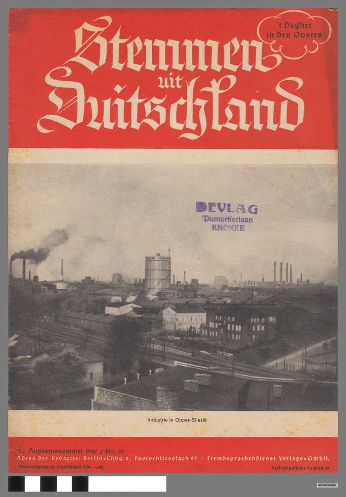Tijdschrift: Stemmen uit Duitschland - nr. 39