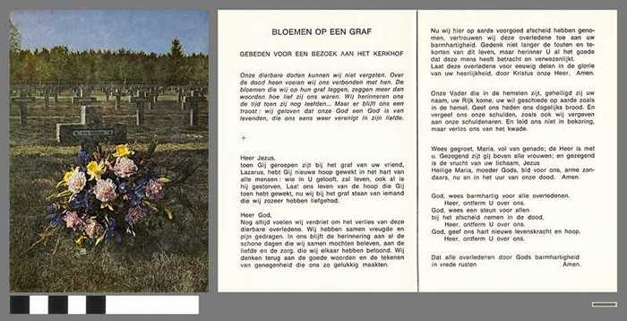 Bloemen op een graf - gebeden voor een bezoek aan het kerkhof  - 1976-1977