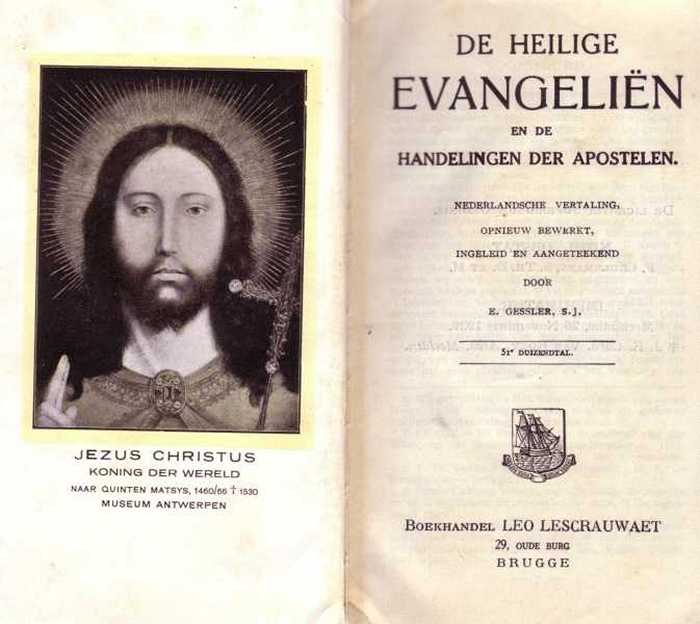 Boek: De Heilige Evangeliën en de Handelingen der Apostelen.