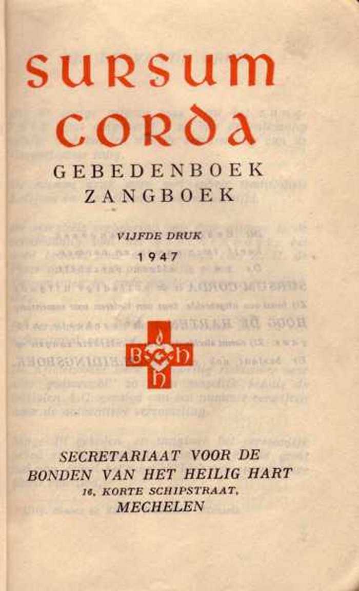 Boek: Sursum Corda (gebedenboek)