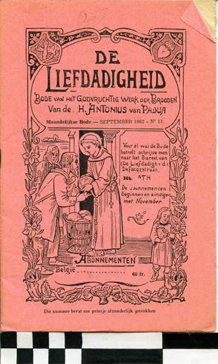 Tijdschrift: De Liefdadigheid - Bode van het godsvruchtig werk der Brooden van de H. Antonius van Padua - september 1962