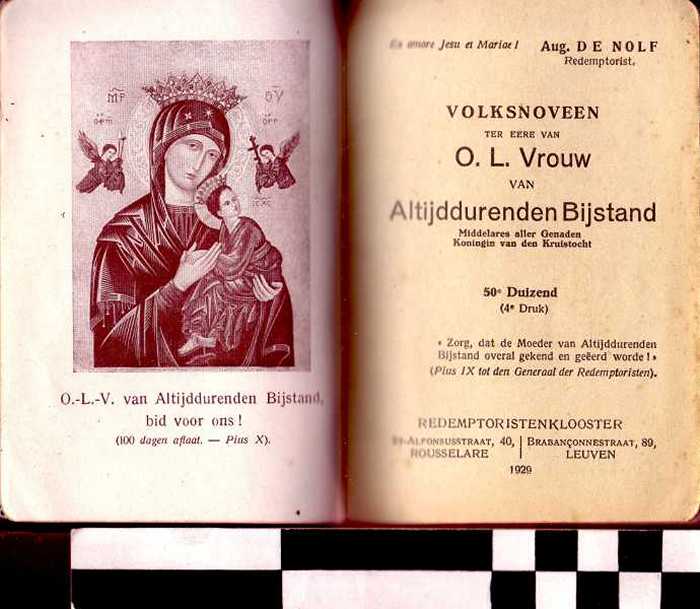 Boek: Volksnoveen ter eere van O.L. Vrouw van Altijddurenden Bijstand