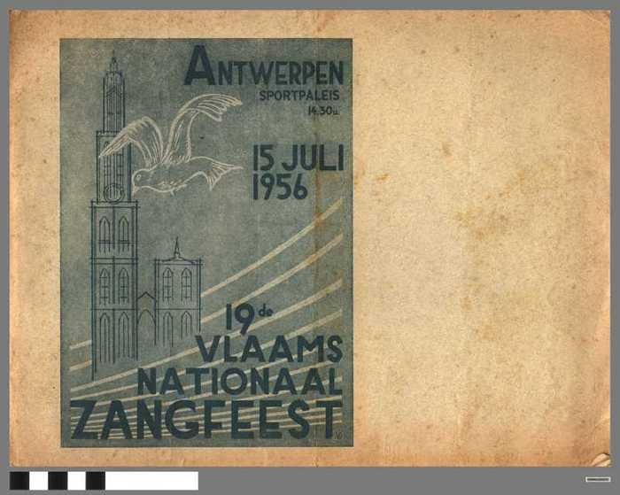 19e Vlaams Nationaal Zangfeest. Antwerpen Sportpaleis 15 juli 1956