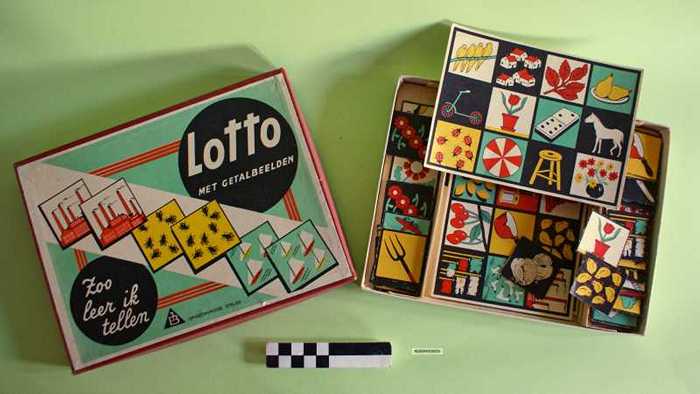 Speeldoos `Lotto met getalbeelden