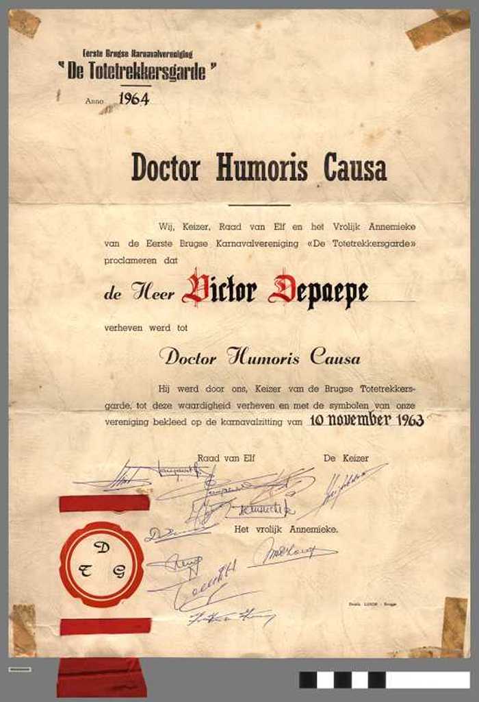 Doctor Humoris Causa - De Totetrekkersgarde - DEPAEPE Victor