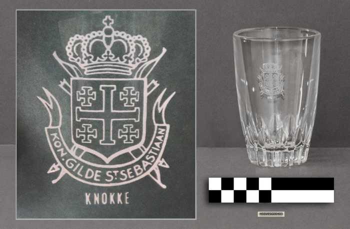 Drinkglas - Kon. Gilde St. Sebastiaan - Knokke
