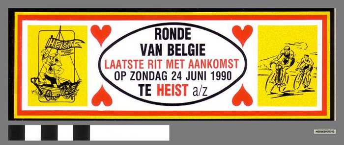 Sticker: Ronde van België - laatste rit met aankomst te Heist.