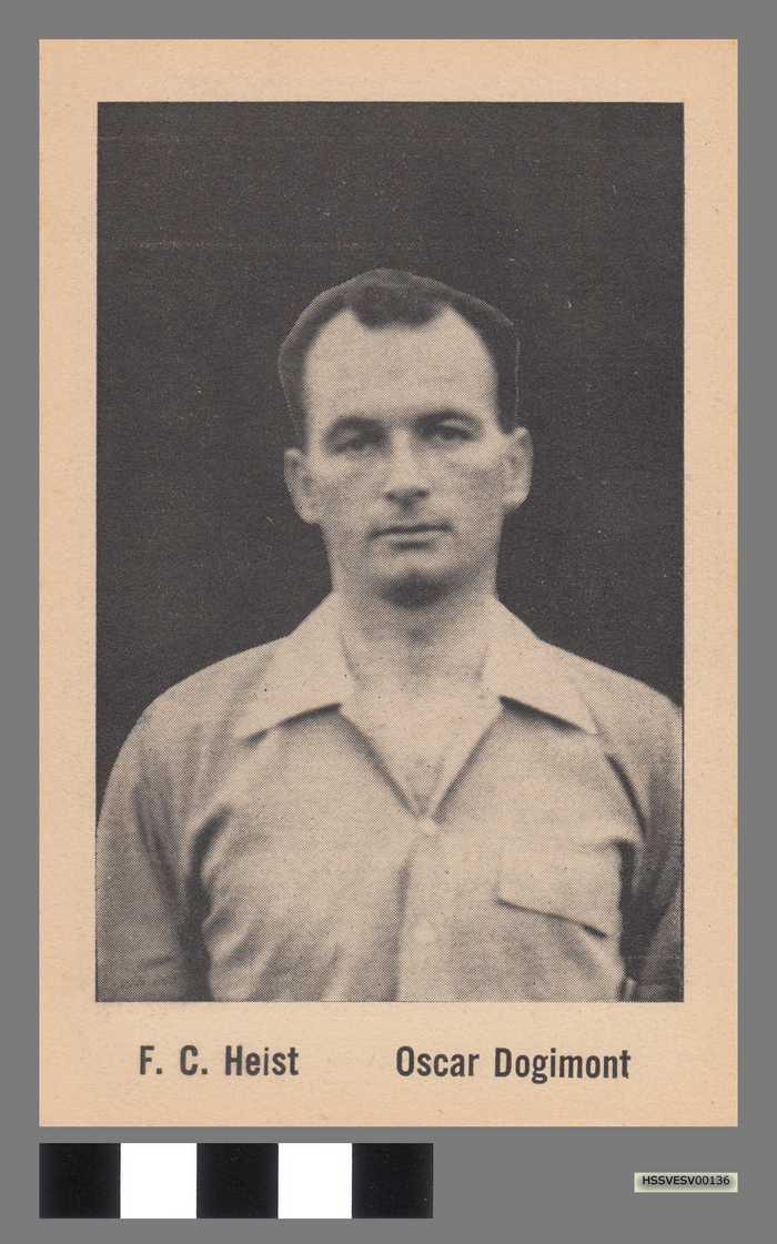 Prent van voetballer van F.C. Heist - Oscar Dogimont
