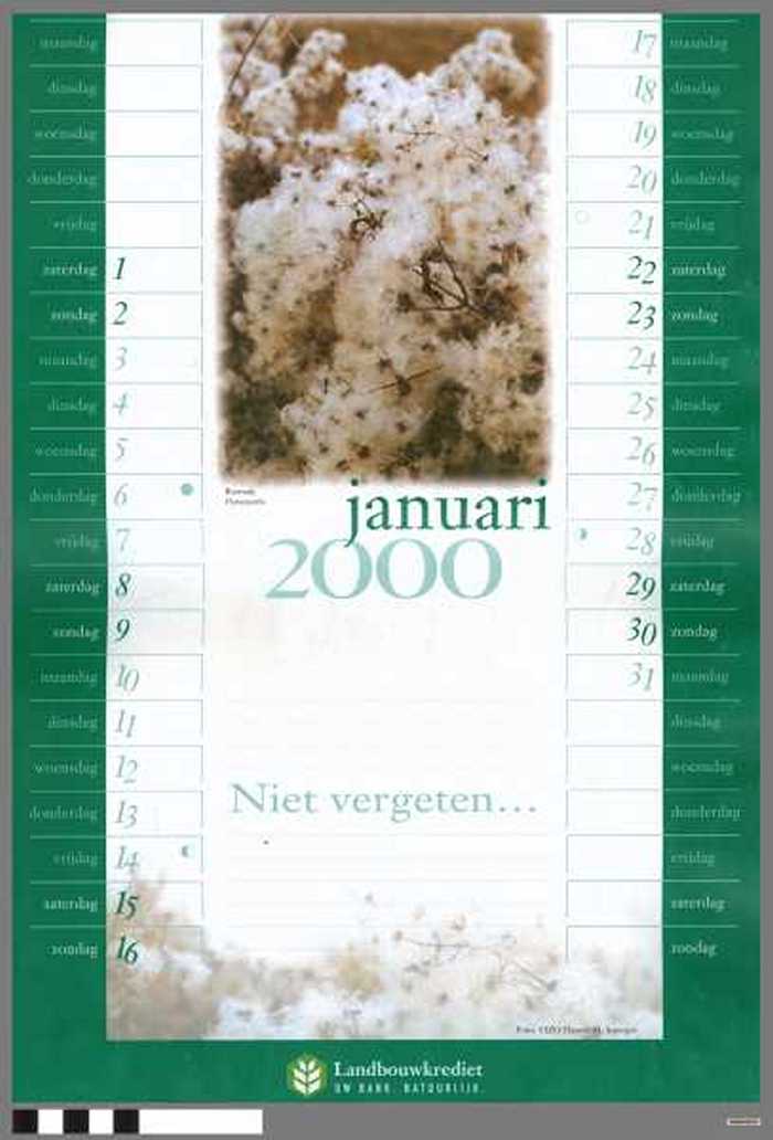 Kalender 2000 - Landbouwkredier