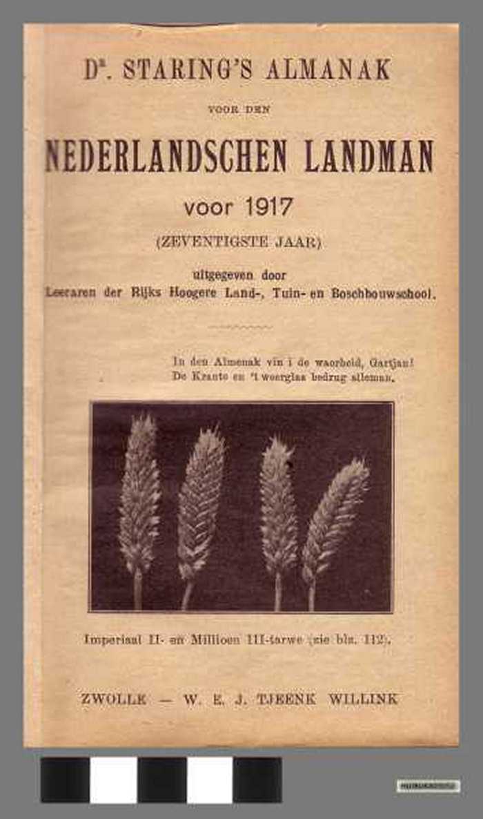 Dr. Starings Almanak voor den Nederlandschen Landman voor 1917