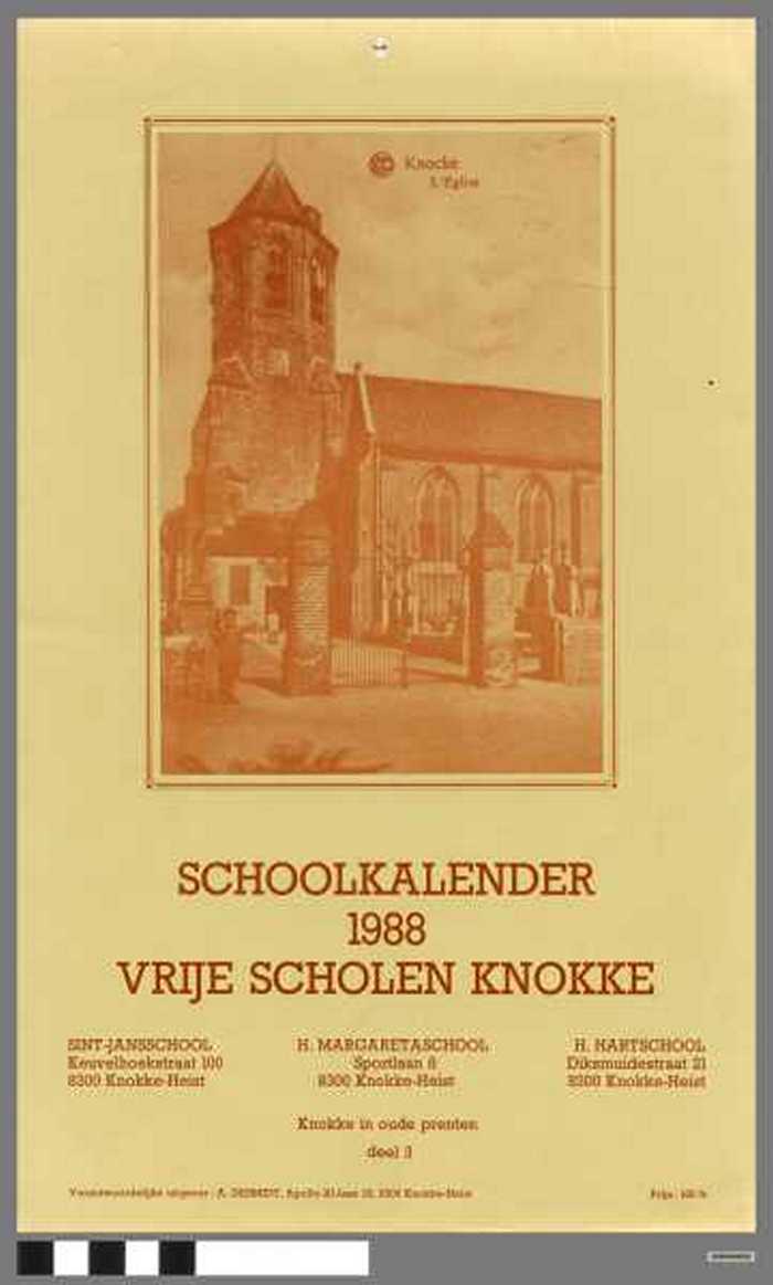 SCHOOLKALENDER 1988 - Vrije Scholen Knokke