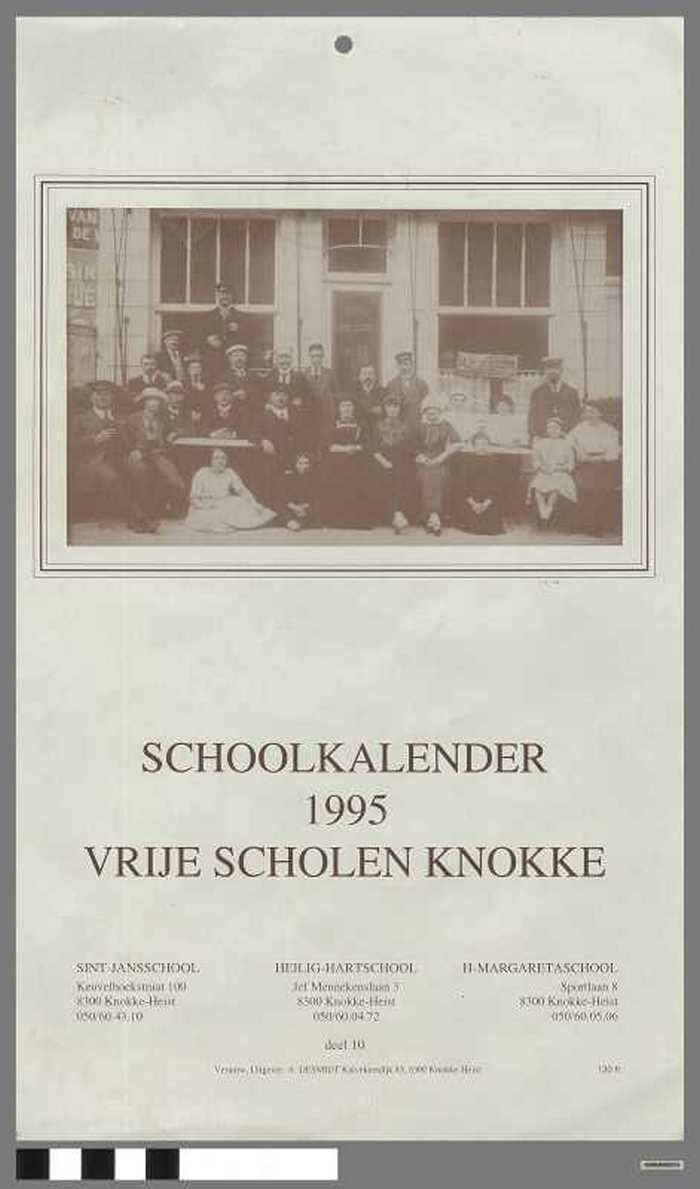 SCHOOLKALENDER 1995 - Vrije Scholen Knokke
