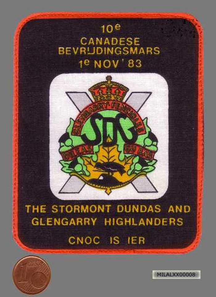 Insigne 10e Canadese Bevrijdingsmars. Cnoc is Ier.