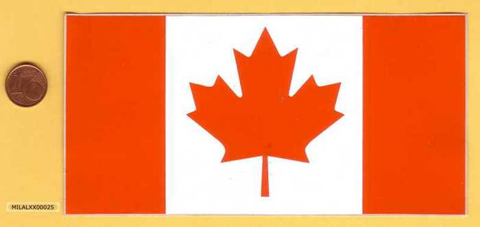 Sticker van de Canadese Vlag