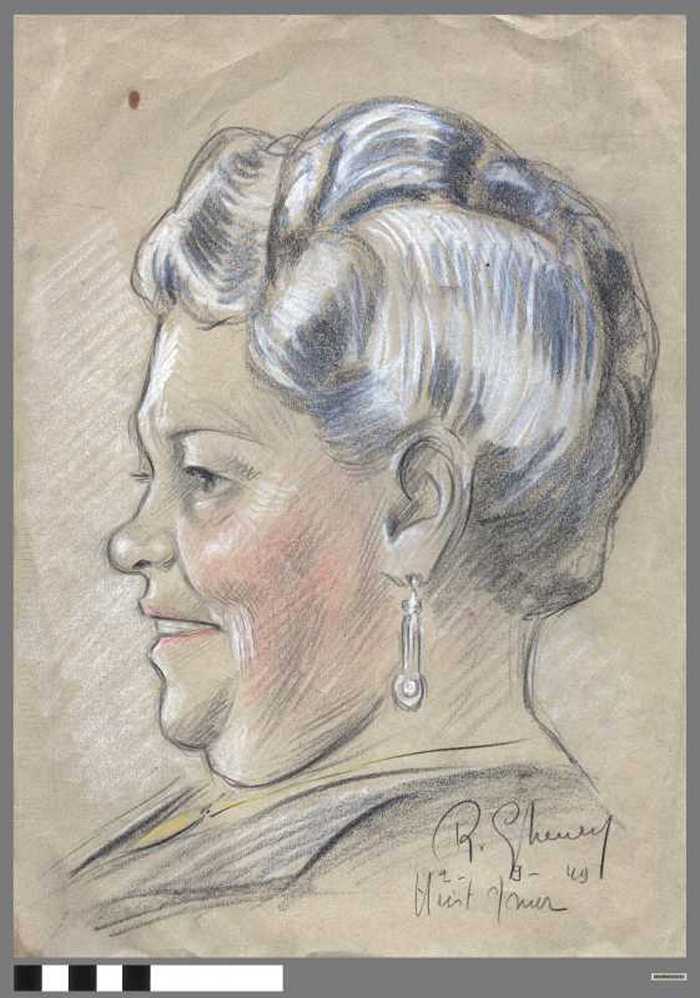 Portret van Heistse vrouw.