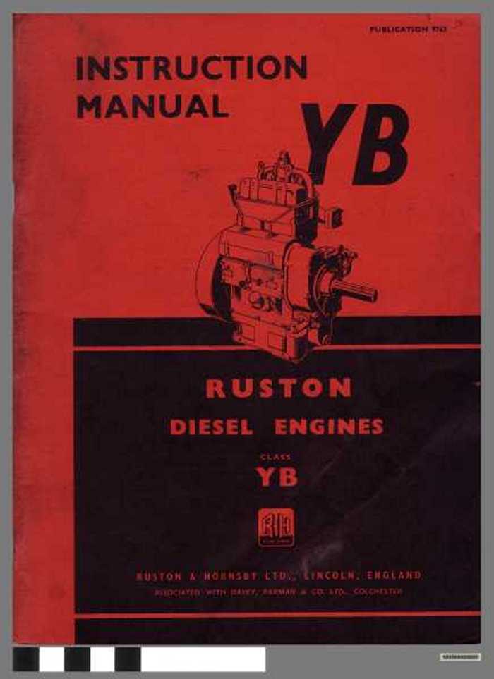 Instruction Manual YB Ruston Diesel Engines class YB.