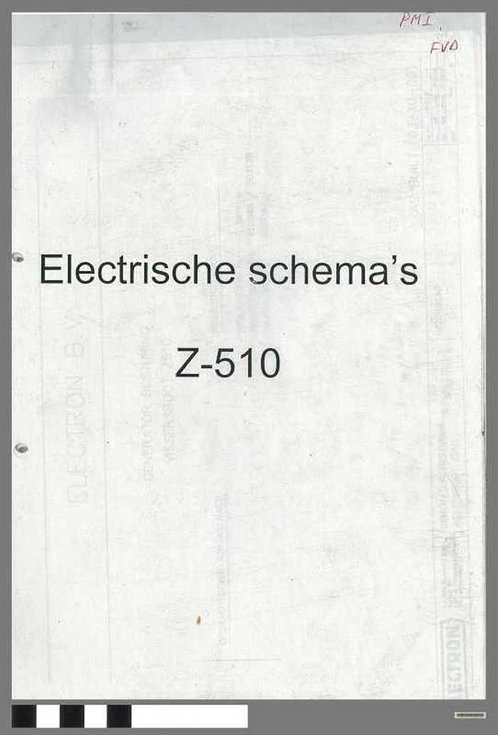 Electrische schema's van de Z.510
